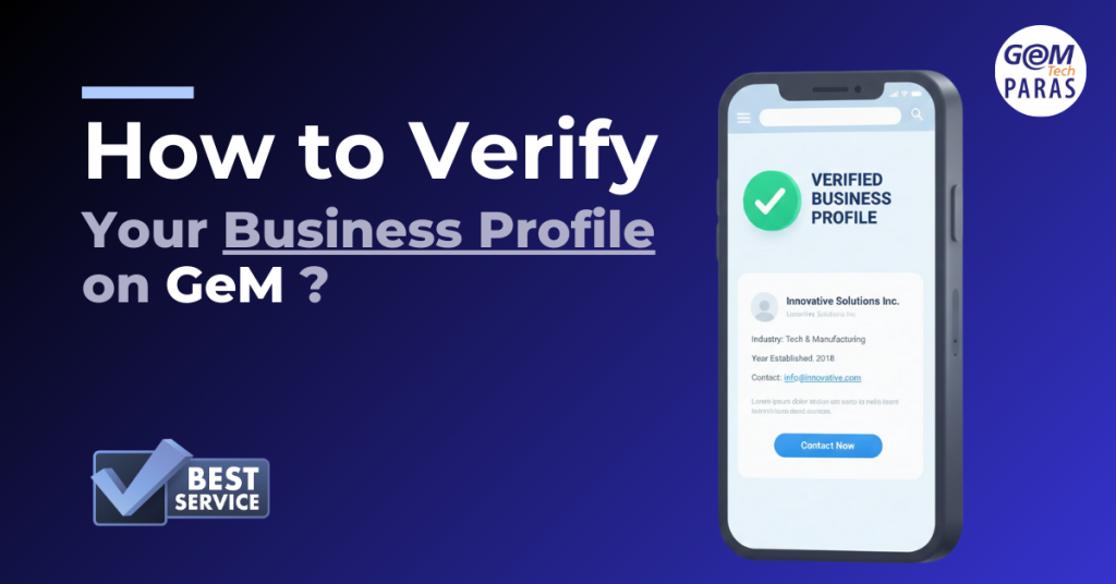 How to Verify Your Business Profile on GeM